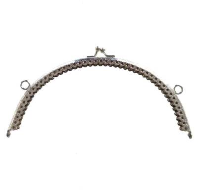 Angel Çanta Aksesuar Oval Cüzdan Klipsi 20 Cm Gümüş Renk - 1