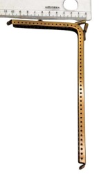 Angel Çanta Aksesuar Üçgen Telefon Çantası Bursu Klipsi 18 cm Antik Renk - Angel Çanta Aksesuar