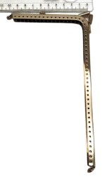 Angel Çanta Aksesuar Üçgen Telefon Çantası Bursu Klipsi 18 cm Gümüş Renk - Angel Çanta Aksesuar