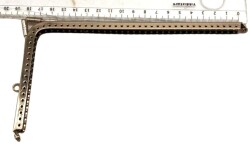 Angel Çanta Aksesuar Üçgen Telefon Çantası Bursu Klipsi 18 cm Gümüş Renk - 2