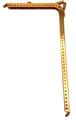 Angel Çanta Aksesuar Üçgen Telefon Çantası Bursu Klipsi 18 cm Light Gold Renk - Angel Çanta Aksesuar