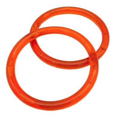 Angel Çanta Aksesuar Akrilik Görünümlü Plastik Çanta Sapı 10 cm Yuvarlak - 1