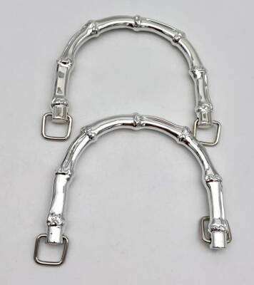 Angel Çanta Aksesuar Akrilik Görünümlü Plastik Çanta Sapı Gümüş Renk - 1