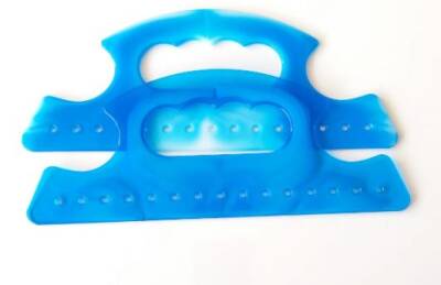 Angel Çanta Aksesuar Akrilik Görünümlü Plastik Çanta Sapı Mavi No:6 - 1