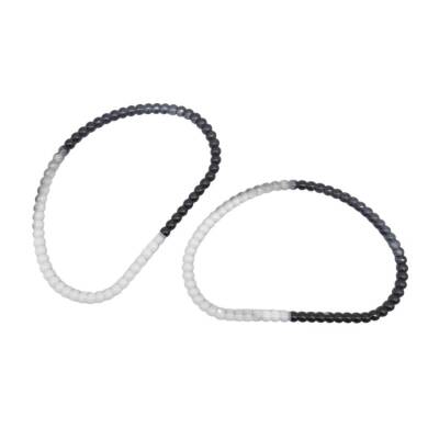 Angel Çanta Aksesuar Akrilik Görünümlü Plastik Çanta Sapı No:16 Siyah Beyaz Renk - 3