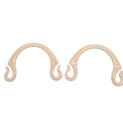 Angel Çanta Aksesuar Akrilik Görünümlü Plastik Çanta Sapı No:28 Krem Renk - 2