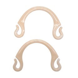 Angel Çanta Aksesuar Akrilik Görünümlü Plastik Çanta Sapı No:28 Krem Renk - 3