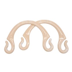 Angel Çanta Aksesuar Akrilik Görünümlü Plastik Çanta Sapı No:28 Krem Renk - Angel Çanta Aksesuar