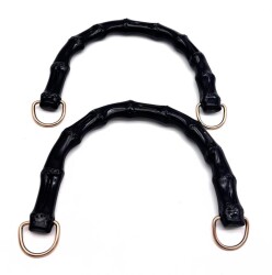 Angel Çanta Aksesuar Akrilik Görünümlü Plastik Çanta Sapı Siyah Renk - Angel Çanta Aksesuar