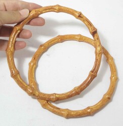 Angel Çanta Aksesuar Bambu Görünümlü Plastik Çanta Sapı - Angel Çanta Aksesuar