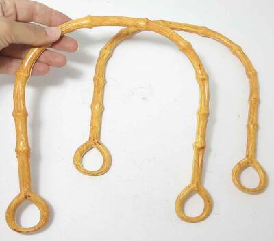 Angel Çanta Aksesuar Bambu Görünümlü Plastik Çanta Sapı - 1