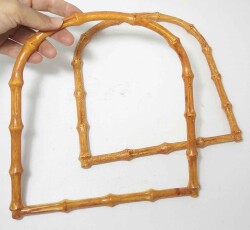 Angel Çanta Aksesuar Bambu Görünümlü Plastik Çanta Sapı - Angel Çanta Aksesuar