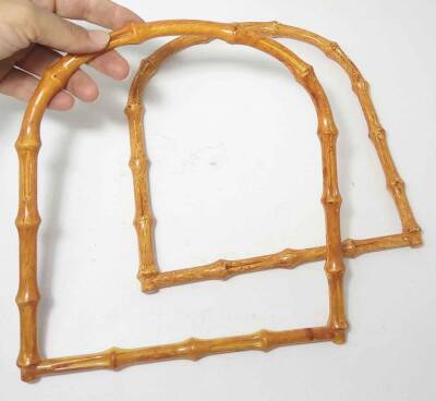 Angel Çanta Aksesuar Bambu Görünümlü Plastik Çanta Sapı - 1