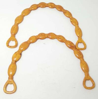 Angel Çanta Aksesuar Bambu Görünümlü Plastik Çanta Sapı - 1