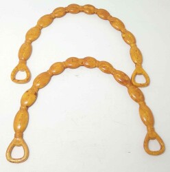 Angel Çanta Aksesuar Bambu Görünümlü Plastik Çanta Sapı - Angel Çanta Aksesuar