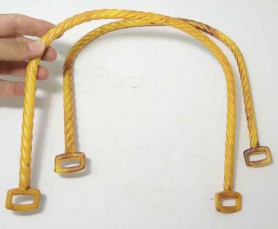 Angel Çanta Aksesuar Bambu Görünümlü Plastik Çanta Sapı - 1