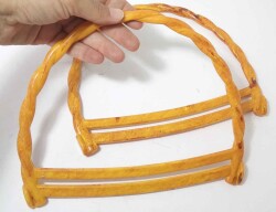 Angel Çanta Aksesuar Bambu Görünümlü Plastik Çanta Sapı - Angel Çanta Aksesuar
