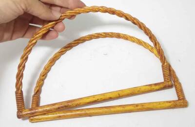 Angel Çanta Aksesuar Bambu Görünümlü Plastik Çanta Sapı - 1