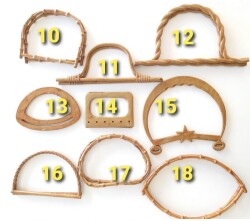 Angel Çanta Aksesuar Bambu Görünümlü Plastik Çanta Sapı B12 - 3