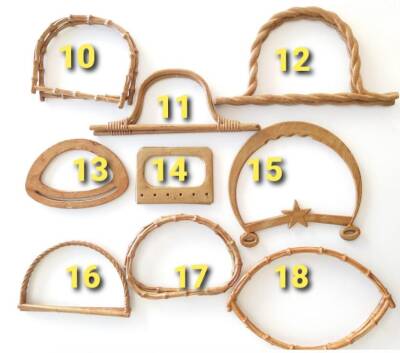 Angel Çanta Aksesuar Bambu Görünümlü Plastik Çanta Sapı B18 - 3