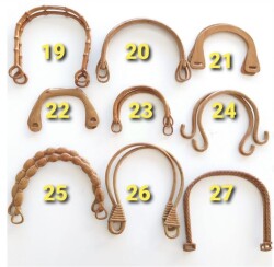 Angel Çanta Aksesuar Bambu Görünümlü Plastik Çanta Sapı B18 - 4