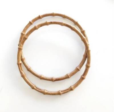 Angel Çanta Aksesuar Bambu Görünümlü Plastik Çanta Sapı B4 - 1