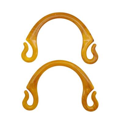 Angel Çanta Aksesuar Bambu Görünümlü Plastik Çanta Sapı No:28 Açık Renk - 3