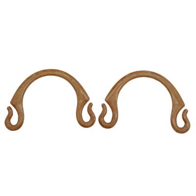 Angel Çanta Aksesuar Bambu Görünümlü Plastik Çanta Sapı No:28 Koyu Renk - 2