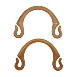 Angel Çanta Aksesuar Bambu Görünümlü Plastik Çanta Sapı No:28 Koyu Renk - 3