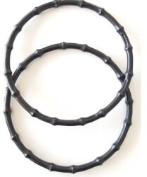 Angel Çanta Aksesuar Bambu Görünümlü Plastik Çanta Sapı Siyah Renk A2 - Angel Çanta Aksesuar