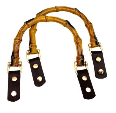 Angel Çanta Aksesuar Troklu Koyu Kahve Derili Plastik Çanta Sapı - 1