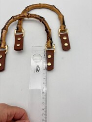 Angel Çanta Aksesuar Troklu Taba Derili Plastik Çanta Sapı - 3