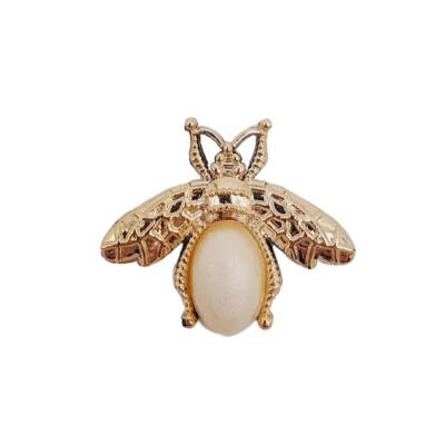 Angel Çanta Aksesuar Plastik Arılı Süs Light Gold Renk - 1