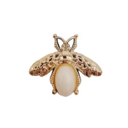 Angel Çanta Aksesuar Plastik Arılı Süs Light Gold Renk - 1