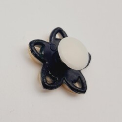 Angel Çanta Aksesuar Plastik Çiçek Model Süs Light Gold Renk - 4