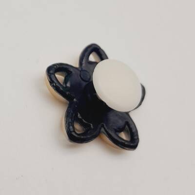 Angel Çanta Aksesuar Plastik Çiçek Model Süs Light Gold Renk - 4