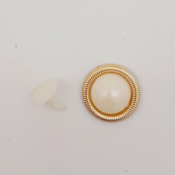 Angel Çanta Aksesuar Plastik İnci Model Süs Light Gold Renk - Angel Çanta Aksesuar