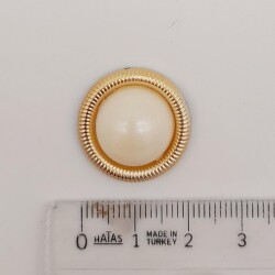 Angel Çanta Aksesuar Plastik İnci Model Süs Light Gold Renk - 4