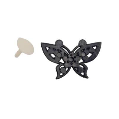 Angel Çanta Aksesuar Plastik Kelebek Süs Light Gold Renk - 3