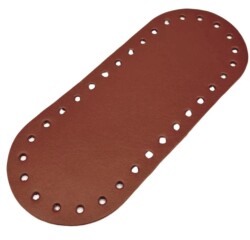 Angel Çanta Aksesuar Gerçek Deri Taba 20x8 cm Oval Çanta Tabanı - Angel Çanta Aksesuar