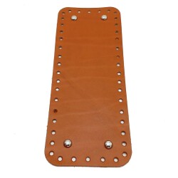 Angel Çanta Aksesuar Gerçek Deri Taba 30X12 cm Dikdörtgen Gümüş Metalli Çanta Tabanı - Angel Çanta Aksesuar