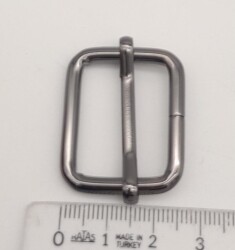 Angel Çanta Aksesuar 2.5x2 Cm Füme Renk Ayarlama Aparatı Sürgüt - 3