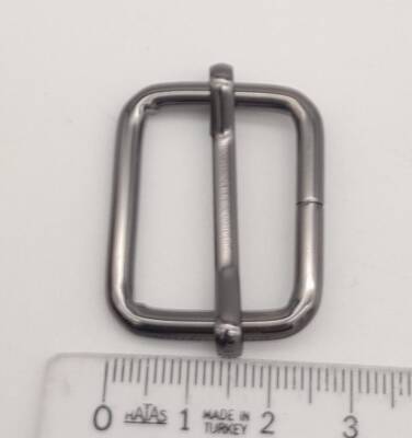 Angel Çanta Aksesuar 2.5x2 Cm Füme Renk Ayarlama Aparatı Sürgüt - 3