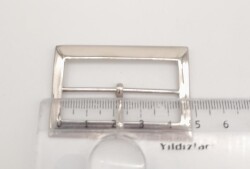 Angel Çanta Aksesuar Gümüş Renk 4.5 Cm Dikdörtgen Çanta Tokası - 2