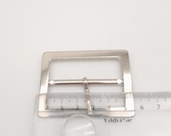 Angel Çanta Aksesuar Gümüş Renk 5 Cm Dikdörtgen Çanta Tokası - 2