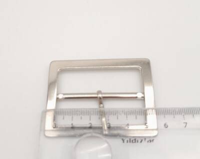 Angel Çanta Aksesuar Gümüş Renk 5 Cm Dikdörtgen Çanta Tokası - 2