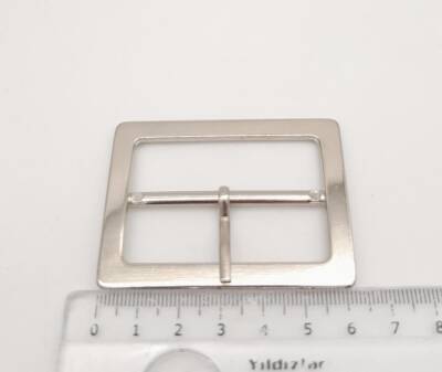 Angel Çanta Aksesuar Gümüş Renk 5 Cm Dikdörtgen Çanta Tokası - 3