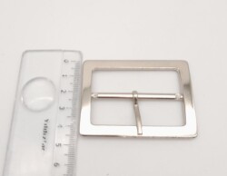 Angel Çanta Aksesuar Gümüş Renk 5 Cm Dikdörtgen Çanta Tokası - 4