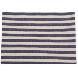 Angel Çanta Aksesuar Balıksırtı Lacivert Çizgili Keten Çanta Yapım Kumaşı - Angel Çanta Aksesuar