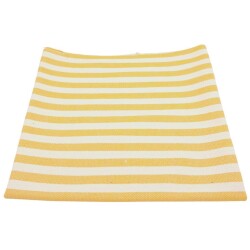 Angel Çanta Aksesuar Balıksırtı Sarı Çizgili Keten Çanta Yapım Kumaşı - 2